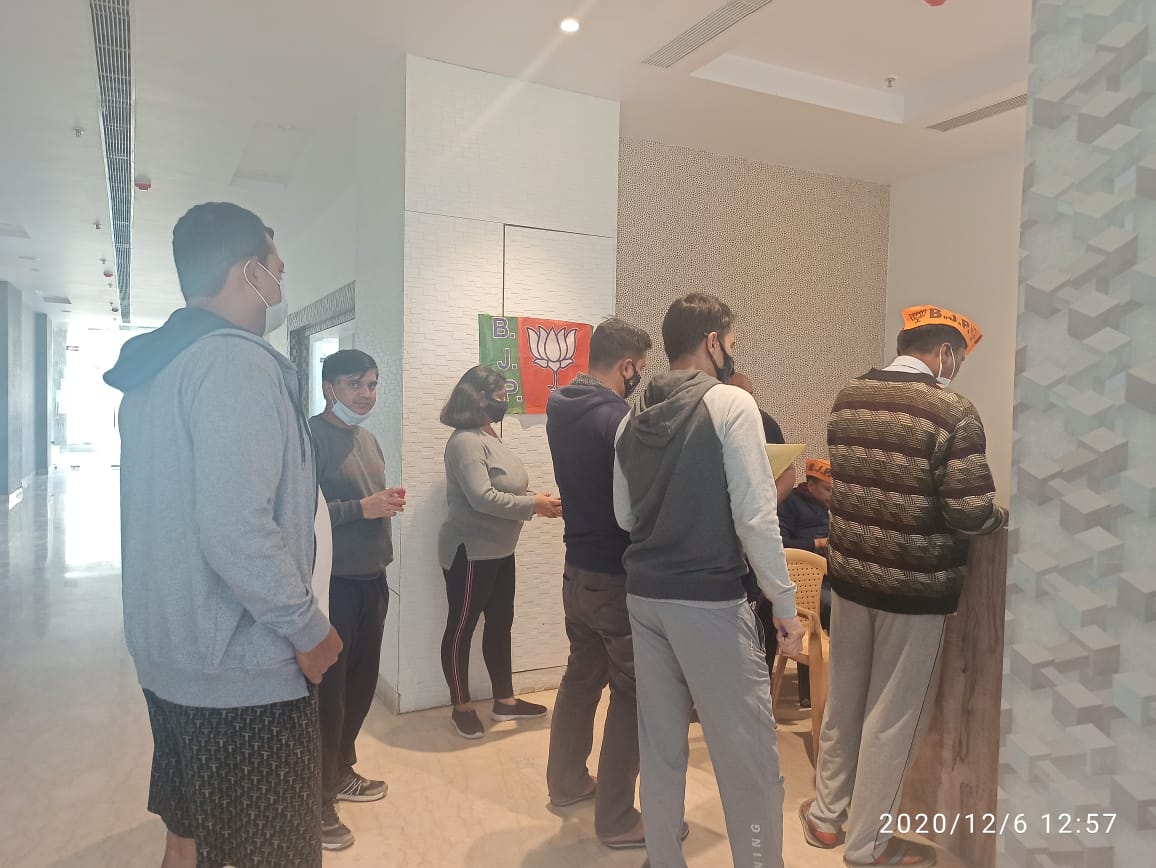 BJP4PSG2's tweet photo. Voter ID Camp at Panchsheel Greens 2 on today https://t.co/dhLDxvXEX9