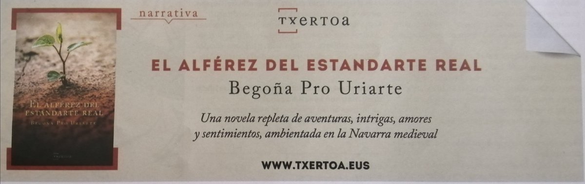 De la mano de Martín Ximénez de Aibar puedes conocer un pedacito de nuestra historia. #novelahistórica #Navarra #Nafarroa #Nájera #estella #historiadenavarra #sangüesa <a href="/elkar/">elkar Taldea</a> <a href="/txertoa/">Txertoa</a>