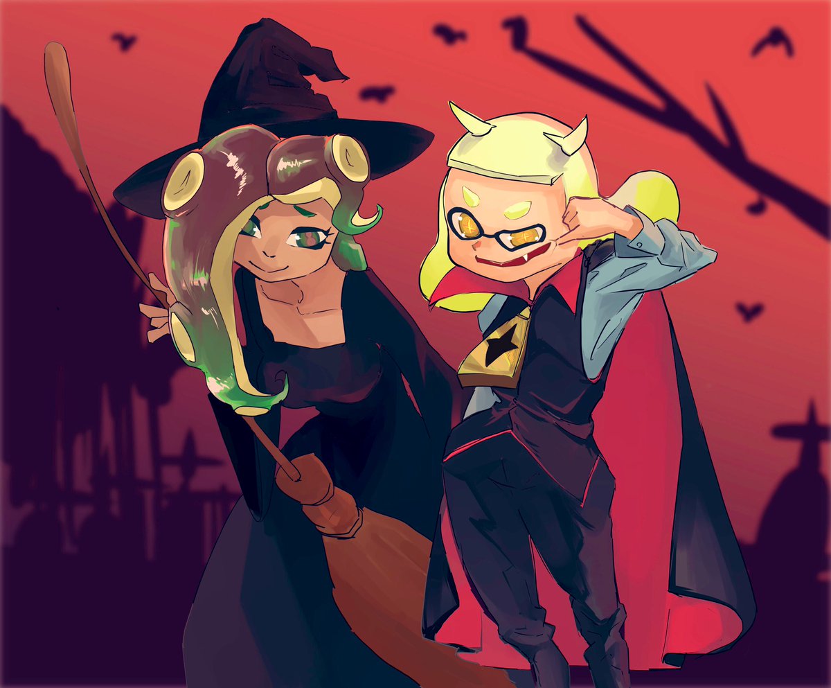t0biika's tweet photo. ハロウィンに上げようと思ってた絵
もう12月ってマジ？ https://t.co/1hrAIUicre