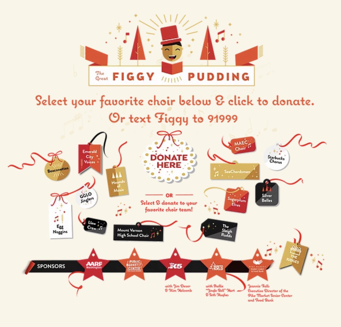 2020 CAN'T STOP FIGGY!  These next 2  weeks you can find  13 Figgy caroling teams singing for you at pmsc-fb.org/figgy-2020 from today on.
 Join the fun and help your favorite team win the Figlanthropy Award.   Text Figgy to 91999 #Figgy #Figgypudding #figgyseattle