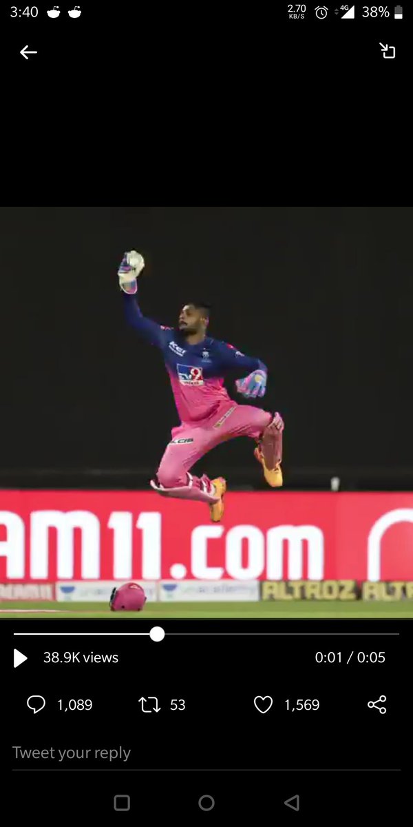 mshibin's tweet photo. @rajasthanroyals @IamSanjuSamson Catch it https://t.co/NxA8ZW3nTx