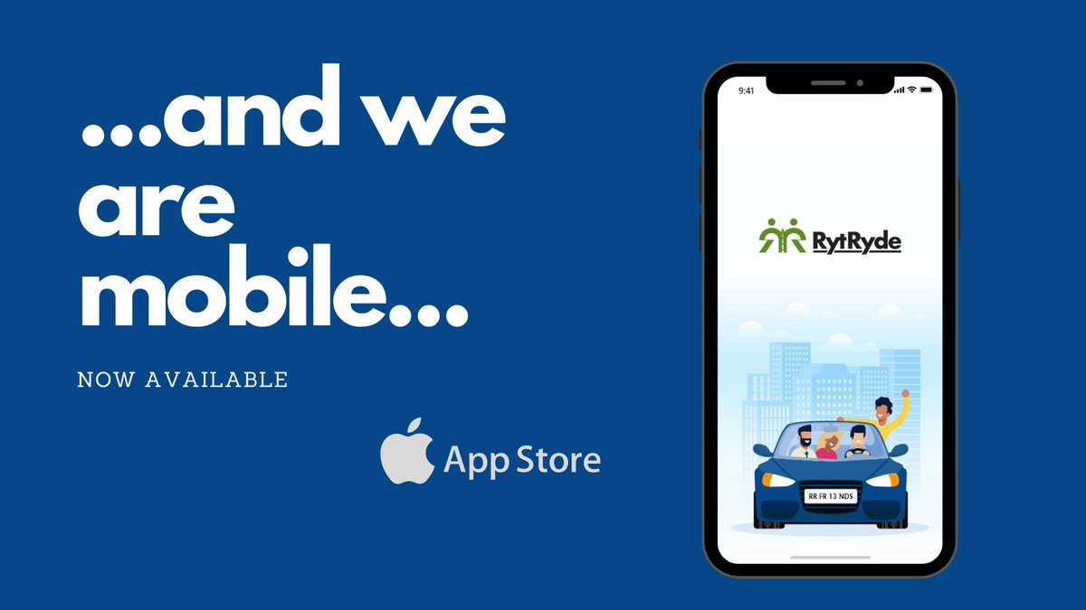 We have some very exciting news! RytRyde is now available on the App Store ready for you and your friends to download and start organising your rides. Leave your feedback or suggestions in the "My Account" section of the app. #climateaction #rideshare #carpool #launch