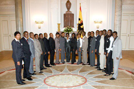 mowteender_lucy's tweet photo. We AFRIKA KOMMT! Alumni 2008-2009 proudly congratulate our #Trainingmate Hon. Geoffrey Mwambe for having been elected as an MP &amp; subsequent appointment as Minister of TRADE &amp; INDUSTRIES,Tanzania.
We got Blessings from former German President’s H. Kohler at Berlin Palace in 2008! https://t.co/wDbV3UUha7