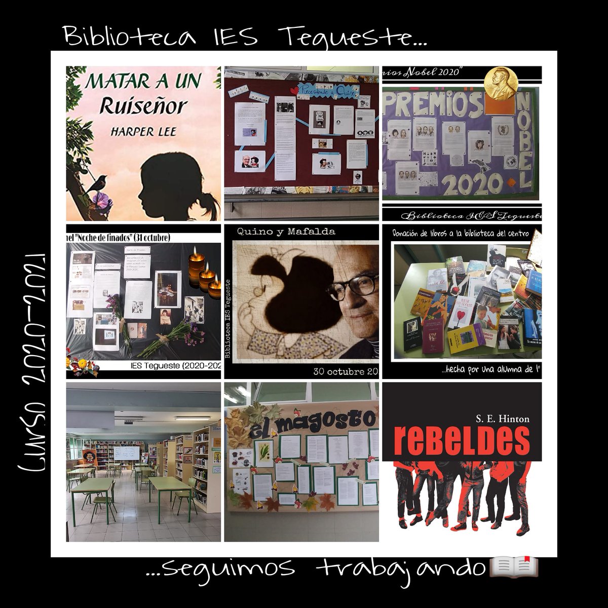 LA BIBLIOTECA DEL IES TEGUESTE SIGUE TRABAJANDO PARA TI

Desde la biblioteca de nuestro centro seguimos trabajando para ti en este curso 2020-2021 tan diferente a todo lo vivido hasta ahora.