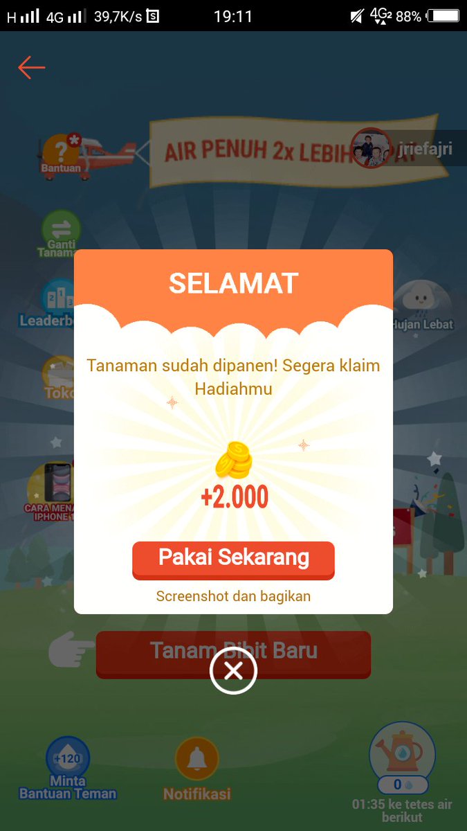 Jripajri's tweet photo. panen @ShopeeID  
#SHOPEETANAM1212 https://t.co/gZOBrSLxmF
