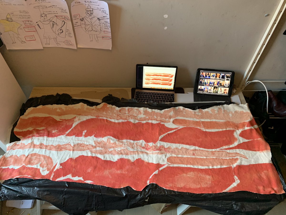 So weird moving the fabric about I feel like they are ACTUALLY quite like bacon!!