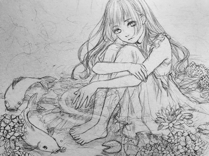 こちらの絵を先に進めてます…!
#創作イラスト
#絵描きさんと繋がりたい 