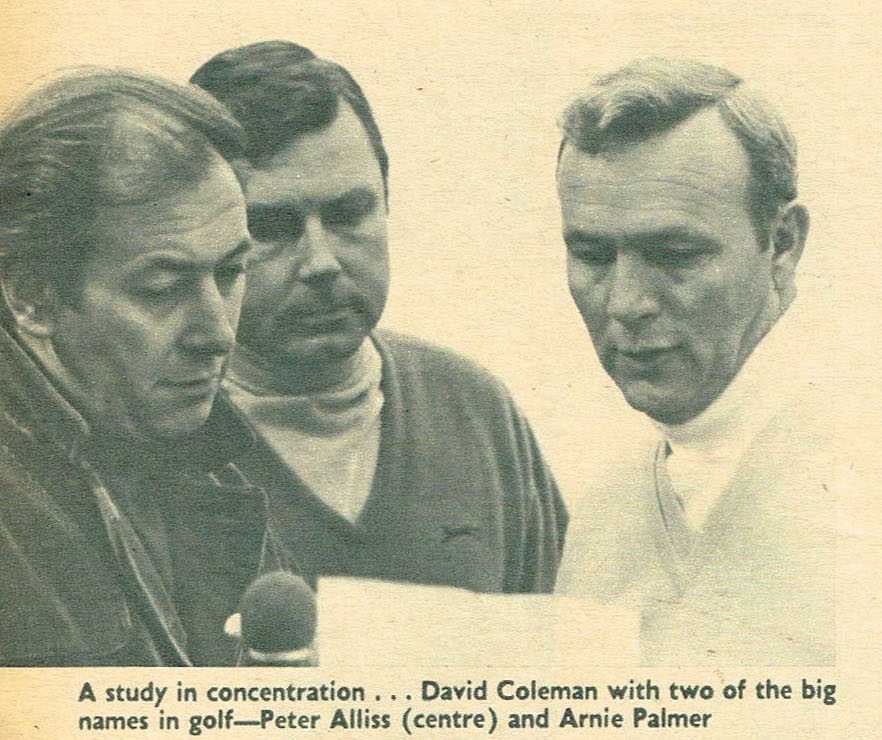 #DavidColeman #PeterAlliss & #ArnoldPalmer #Goal 1969-04-26