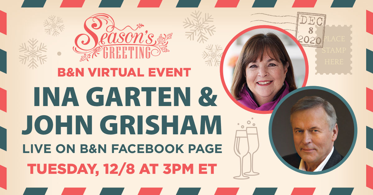Really looking forward to a lively and festive chat with @inagarten, Tuesday at 3 pm ET, hosted on Facebook by @BNBuzz. Hope to see you there! stores.barnesandnoble.com/event/97800621…