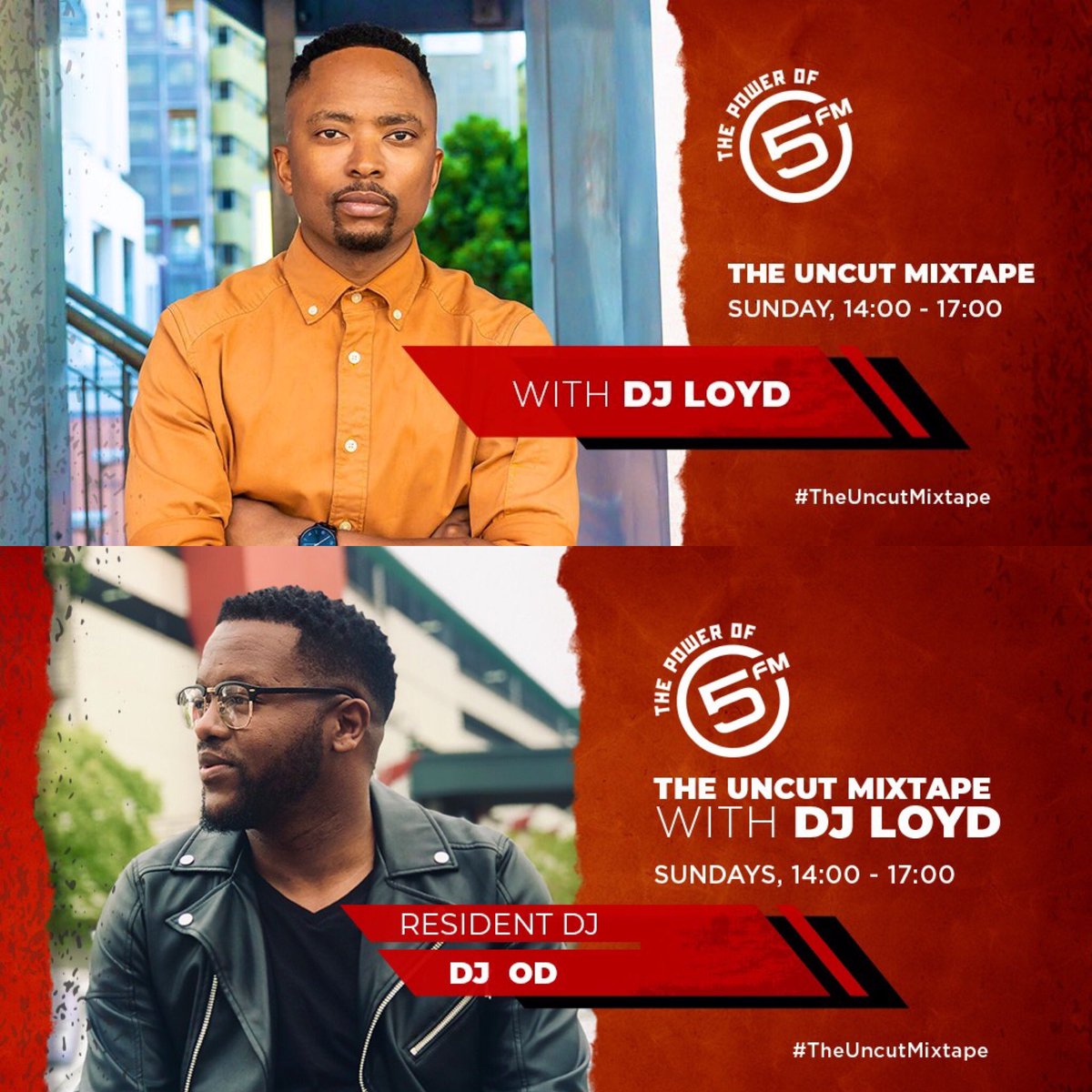 In the mix on <a href="/5FM/">5FM</a> in a bit

It’s #TheUncutMixtape with <a href="/DJLOYD/">Loyiso “LOYD” Mdebuka</a> 🔥🔥🔥🔥