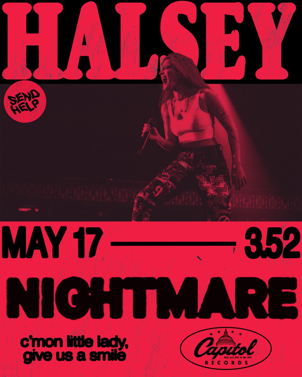 photo Halsey Nightmare Poster halsey nightmare a poster