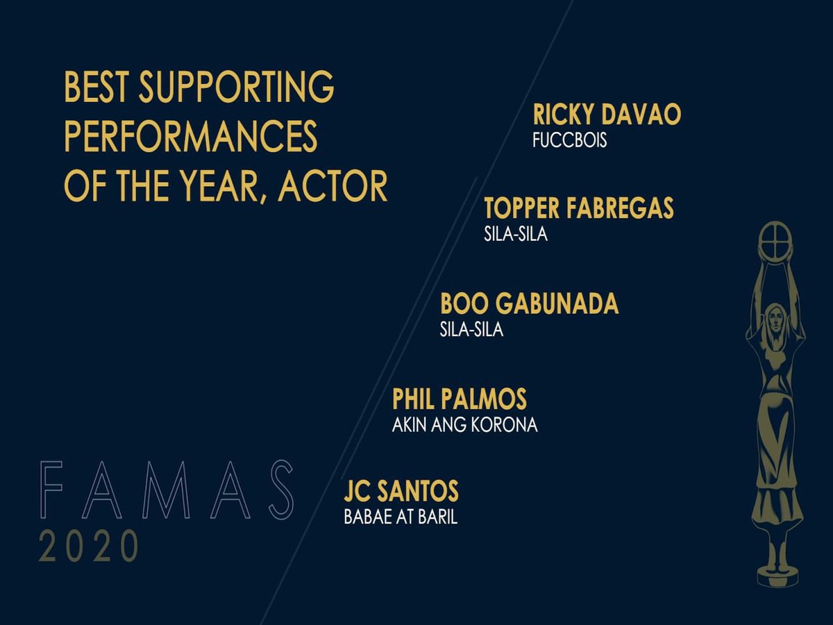 topperwhere's tweet photo. I’m a FAMAS Nominee. I can’t believe it. Thank you 🙏  

Also, can’t believe I’m amongst friends. This is so wonderful. https://t.co/ynVeFjtg25