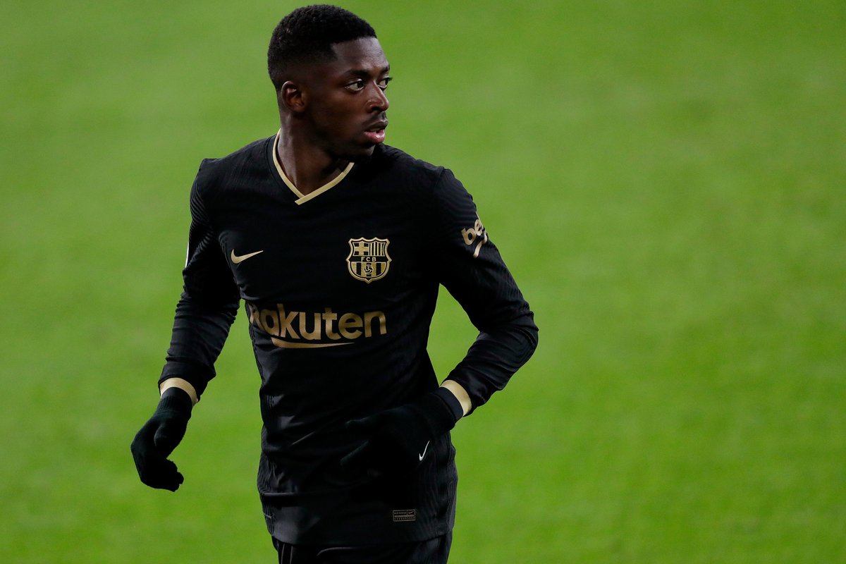 brfootball's tweet photo. OFFICIAL: Barcelona confirm that Ousmane Dembele suffered a hamstring injury in Saturday’s defeat to Cadiz https://t.co/Lc1D9Jk5DH