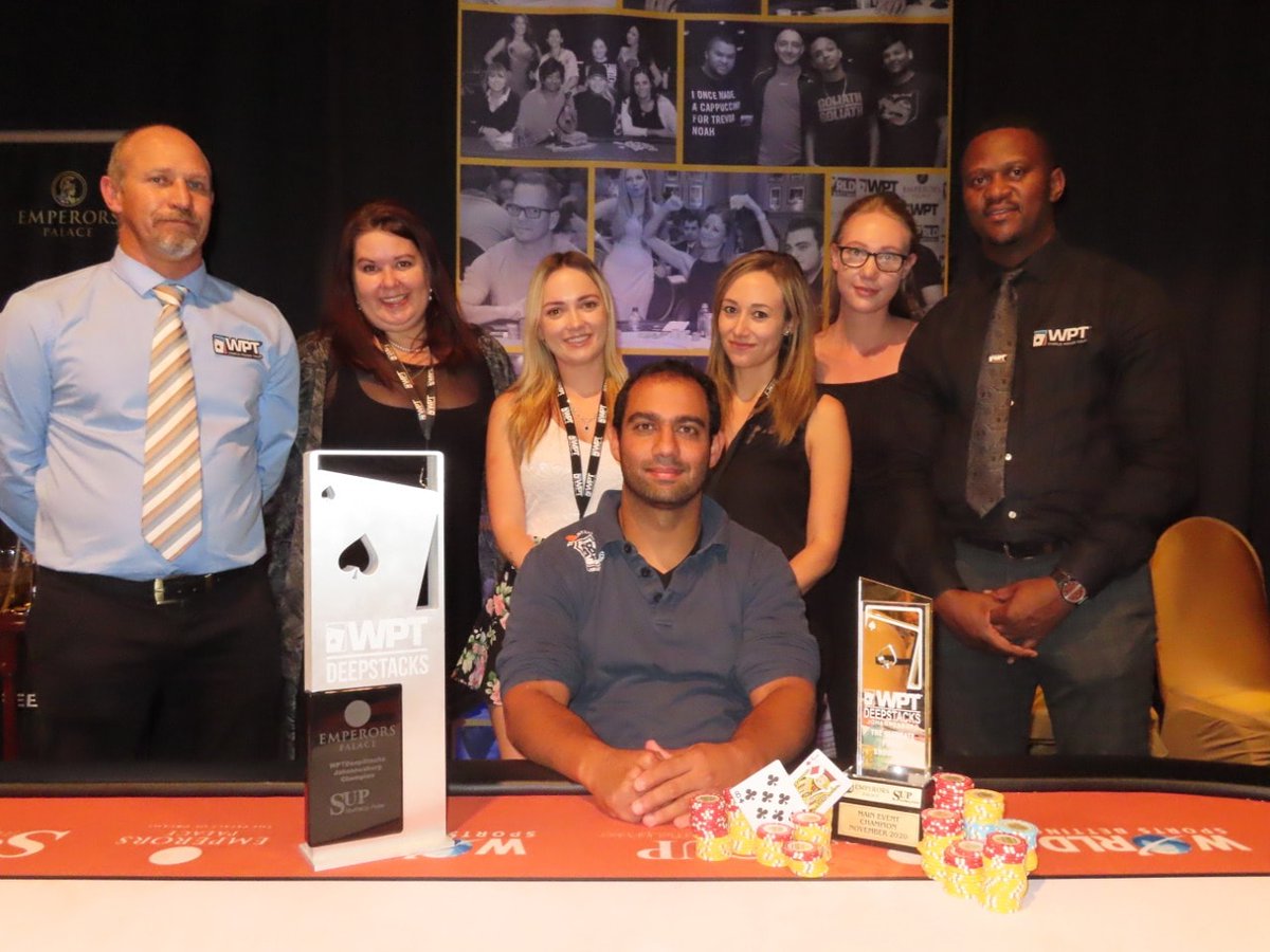 A very big congratulations to Roy Bitton!😎
Our new WPT Deepstacks Main Event Champion! 
Taking home the WPT Deepstacks world renowned trophy and title!
Roy collects himself a total of R808,000!!!
<a href="/WPT/">World Poker Tour</a> @WPTDeepStacks <a href="/EmperorsPalace/">Emperors Palace</a>