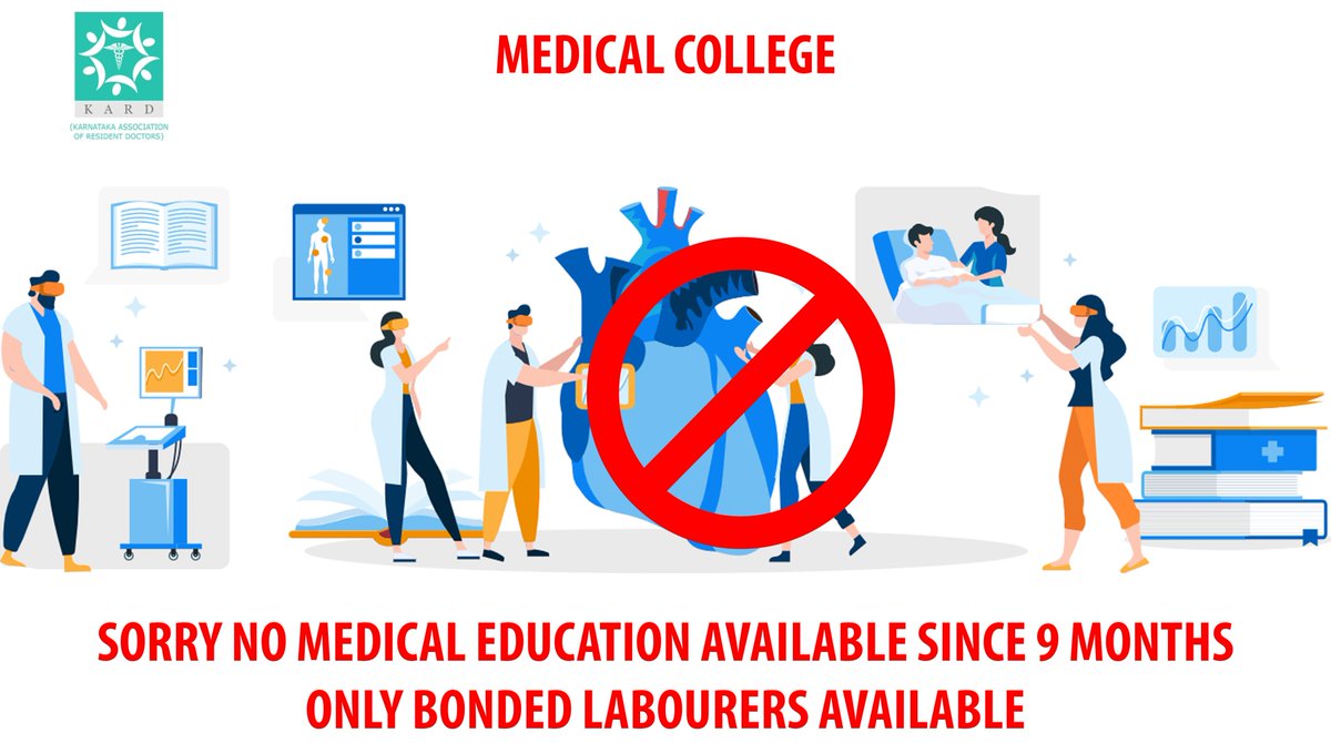 karnatakarda's tweet photo. Free bonded labours available
#karnatakamedicosdemandjustice
@BSYBJP @mla_sudhakar @VCRguhs @DKShivakumar @publictvnews @tv9kannada @nabilajamal_ @FordaIndia @drashwathcn @drharshvardhan @DrHarjitBhatti @IMA_MSNIndia @imajdnnational
@IMAIndiaOrg @SRDA_AP @NEWS9TWEETS @ZeeNews https://t.co/lnby9MmT2T