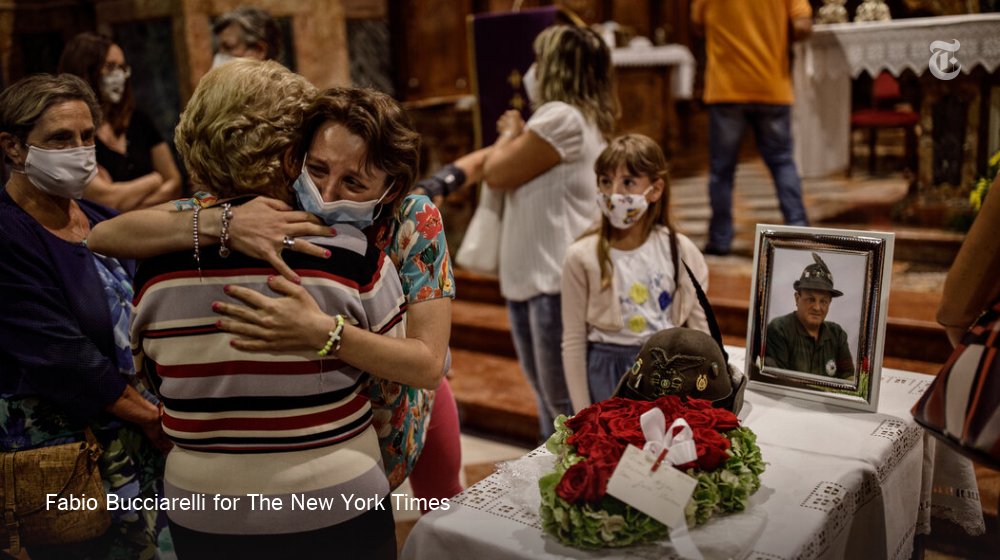 Many are enlisting the help of mental health professionals. Others are taking a self-destructive route. Doctors in Bergamo have reported a spike in anxiety, depression and substance abuse.  https://nyti.ms/2Le8dSA&nbsp;