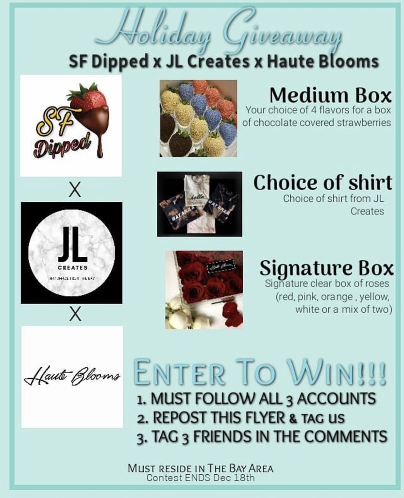 We got a Holiday Giveaway! Check out on our IG page. 💛