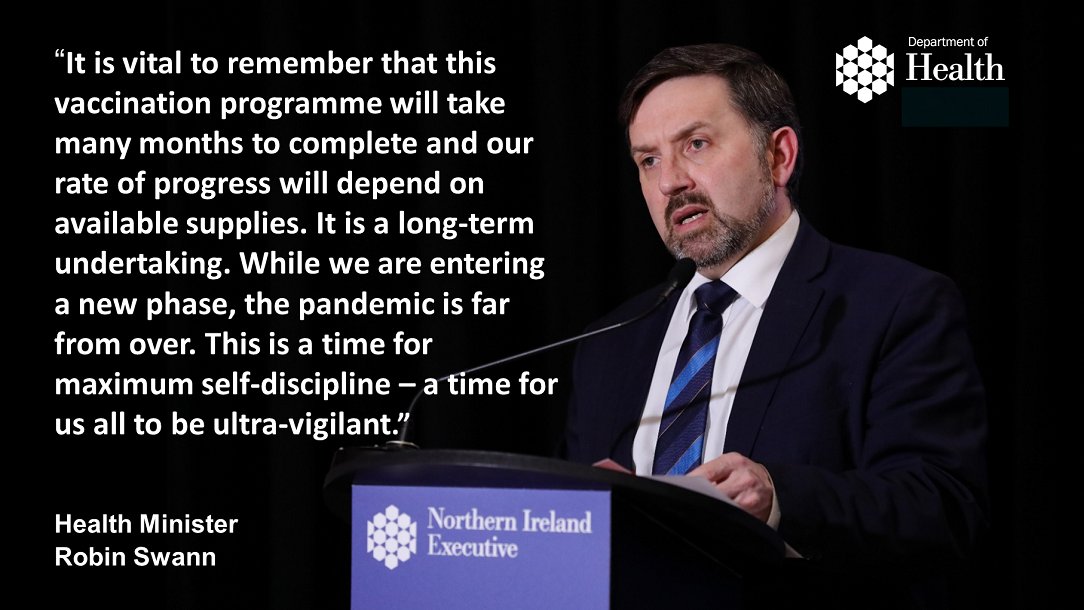 healthdpt's tweet photo. Health Minister Robin Swann urges everyone to remain 'ultra-vigilant' over the festive season.

https://t.co/1o9wop5jyp https://t.co/PsIpWCVQpX