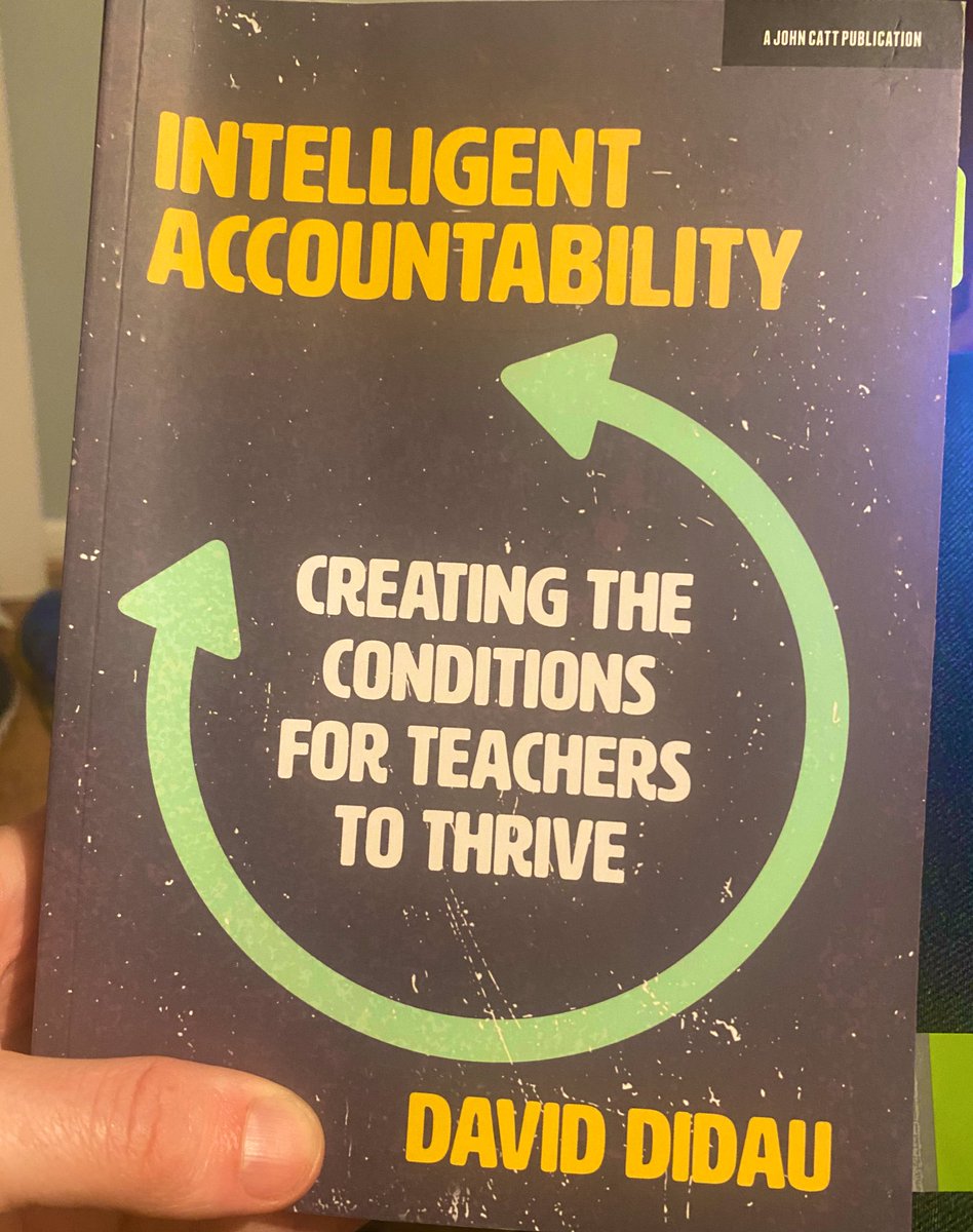 Stephen_Logan's tweet image. Really enjoying Intelligent Accountability by @DavidDidau #SLTchat
