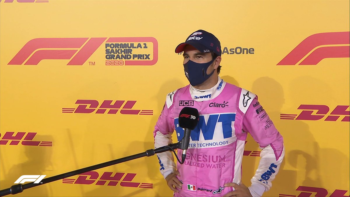F1's tweet photo. CHECO: “I’m speechless. I hope I’m not dreaming. Ten years it took me. I don’t know what to say. After the first lap the race was gone but it was about not giving up. I think we won today on merit"

#SakhirGP 🇧🇭 #F1 https://t.co/awtsk8BfnX