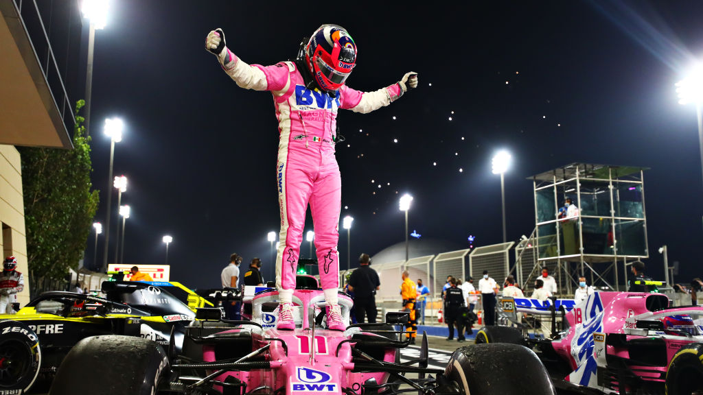 BBCSport's tweet photo. In his 190th race start, Sergio Perez is an F1 GP winner at last.

All of the blood, sweat and tears was worth it, Checo. ❤️️

💻📲 #SakhirGP reaction: https://t.co/z2zZ8KlNir

#bbcf1 https://t.co/XoilaM5lmn