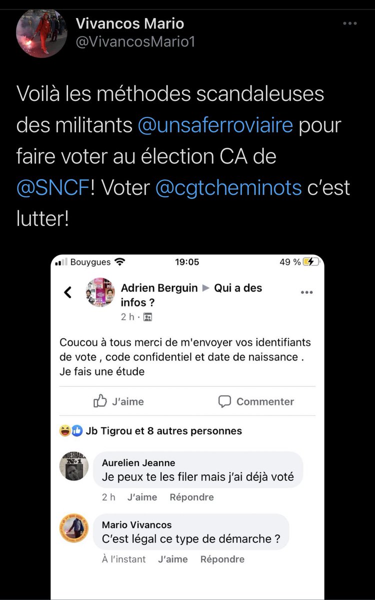 cfdtcheminots's tweet photo. 🚨 Élections C.A des S.A  #SNCF  : ⚠️ Ne laissez pas les autres décider à votre place, votre vote vous appartient. Jusqu’au 10 décembre votez ⤵️ https://t.co/LUzALRqQ1c