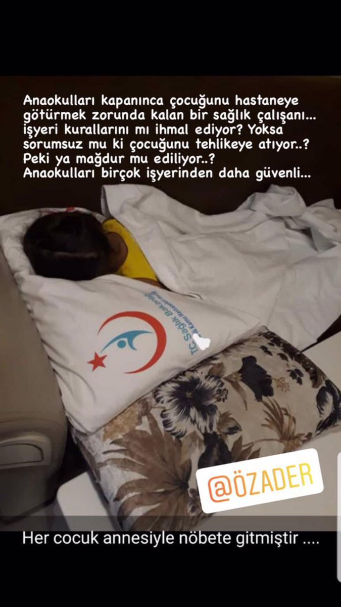 #çocuklarortadakaldı
#anaokulukreşayrılmaz
Sağlıkçılarımız,Emniyet Mensupları ve daha bir çok çalışan velimiz çocuklarını işe mi götürecek?Yoksa evde tek mi bırakacak? <a href="/suleymansoylu/">Süleyman Soylu</a> 
<a href="/oozader/">Özel Anaokulları Derneği Özader</a>
<a href="/ziyaselcuk/">Ziya Selçuk</a>
<a href="/kasapoglu/">Dr. Mehmet Kasapoğlu</a>
<a href="/tcmeb/">Millî Eğitim Bakanlığı</a>
<a href="/RTErdogan/">Recep Tayyip Erdoğan</a>
<a href="/gencliksporbak/">Gençlik ve Spor Bakanlığı 🇹🇷</a>
<a href="/mebhbogm/">MEB Hayat Boyu Öğrenme Genel Müdürlüğü</a>
<a href="/tcbestepe/">T.C. Cumhurbaşkanlığı</a>