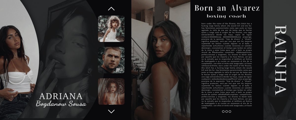 𝐀𝐃𝐑𝐈𝐀𝐍𝐀 𝐒. Á𝐋𝐕𝐀𝐑𝐄𝐙

❝ 𝘦𝘯𝘫𝘰𝘺 𝘵𝘩𝘦 𝘭𝘪𝘵𝘵𝘭𝘦 𝘵𝘩𝘪𝘯𝘨𝘴, 𝘭𝘪𝘬𝘦 𝘱𝘶𝘯𝘤𝘩𝘪𝘯𝘨 𝘴𝘰𝘮𝘦𝘰𝘯𝘦 ❞

                     ⤾ +  ♡
