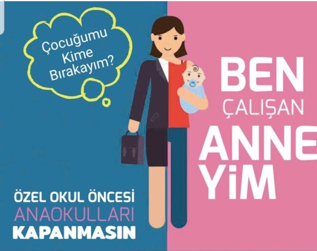 #çocuklarortadakaldı
#anaokulukreşayrılmaz
Sağlıkçılarımız,Emniyet Mensupları ve daha bir çok çalışan velimiz çocuklarını işe mi götürecek?Yoksa evde tek mi bırakacak? <a href="/suleymansoylu/">Süleyman Soylu</a> 
<a href="/oozader/">Özel Anaokulları Derneği Özader</a>
<a href="/ziyaselcuk/">Ziya Selçuk</a>
<a href="/kasapoglu/">Dr. Mehmet Kasapoğlu</a>
<a href="/tcmeb/">Millî Eğitim Bakanlığı</a>
<a href="/RTErdogan/">Recep Tayyip Erdoğan</a>
<a href="/gencliksporbak/">Gençlik ve Spor Bakanlığı 🇹🇷</a>
<a href="/mebhbogm/">MEB Hayat Boyu Öğrenme Genel Müdürlüğü</a>
<a href="/tcbestepe/">T.C. Cumhurbaşkanlığı</a>