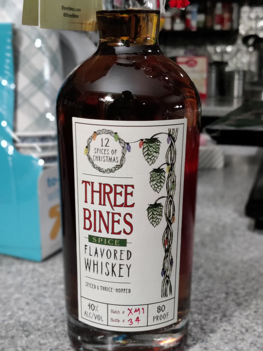 thischrishorne's tweet photo. I have tall Frosted Frog from @hoppinfrog and a 12 Dogs of Christmas sixer from @ThirstyDogBrew but my holiday stock wasn't complete without a bottle @threebines Christmas spiced whiskey! #HoHoHo #AkronAF #AKTipsy https://t.co/Cd4kcrCOKl