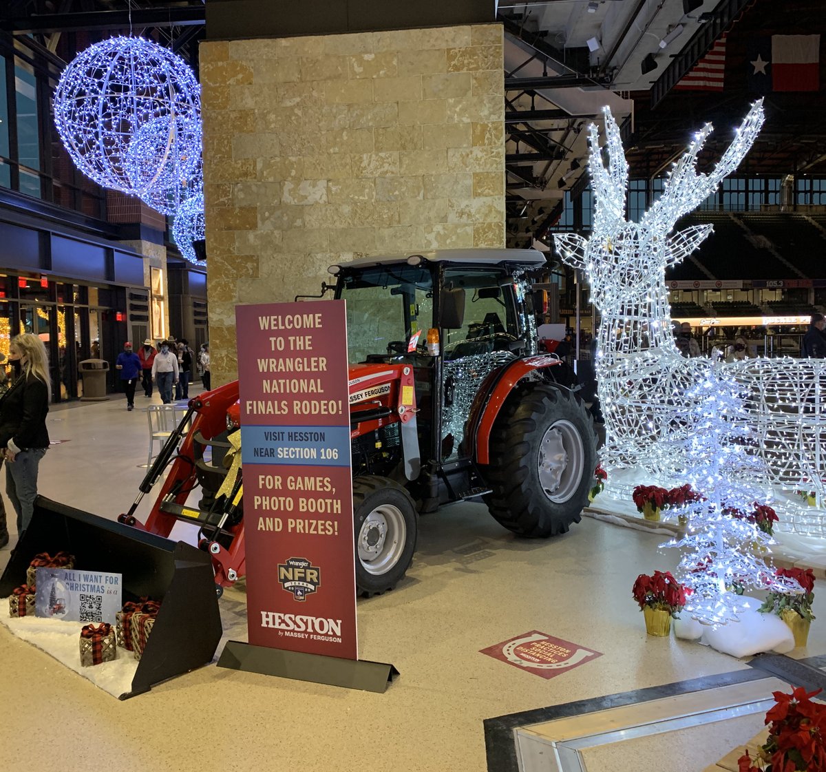 We're ready for another exciting day at Wrangler #NFR2020! If you haven't stopped by our Hesston booth, what are you waiting for?! Compete in the Massey Ferguson backhoe challenge, take a photo on Bucky Bull and check out our buckle display to see some PRCA history! Section 106.