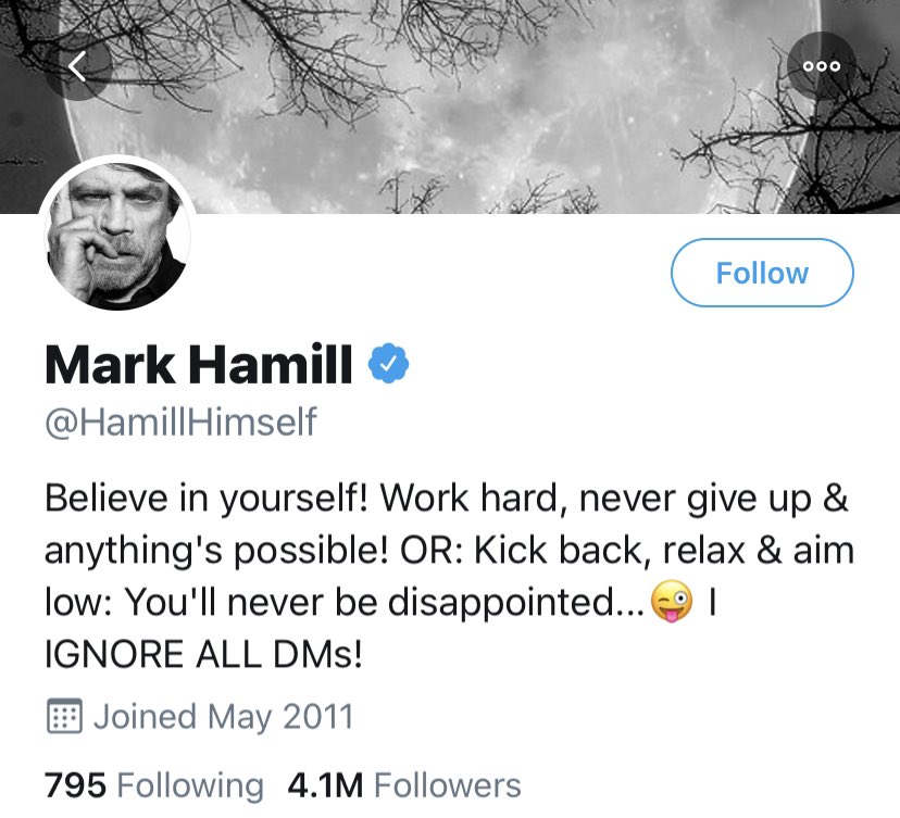 MARK HAMILLDoesn’t matter if you played Luke Skywalker.