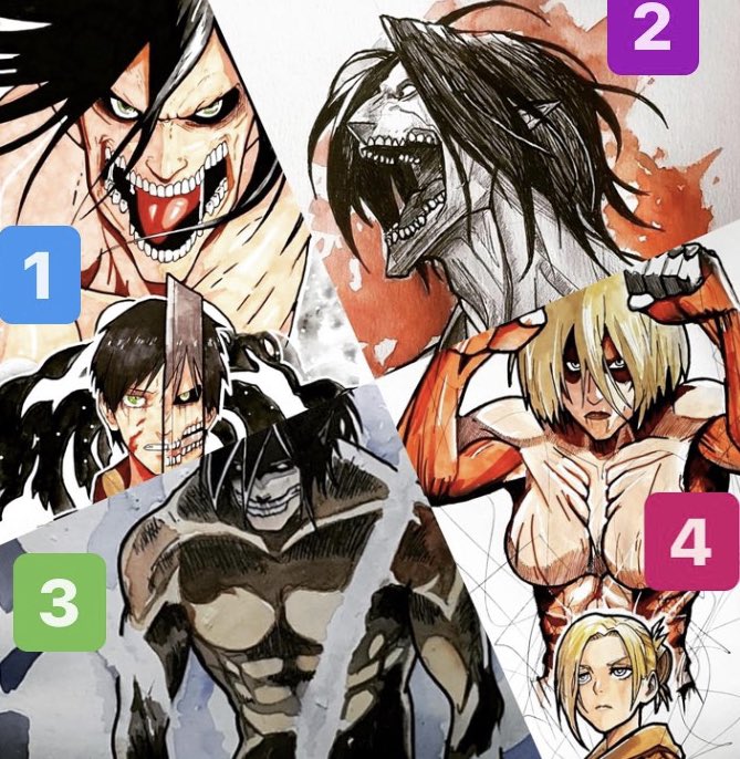 Cuál es tu preferido?👇🏼
#snk #snks4 #AttackonTitanFinalSeason #AttackOnTitans #ShingekiNoKyojinfinalseason #ShingekiNoKyojin