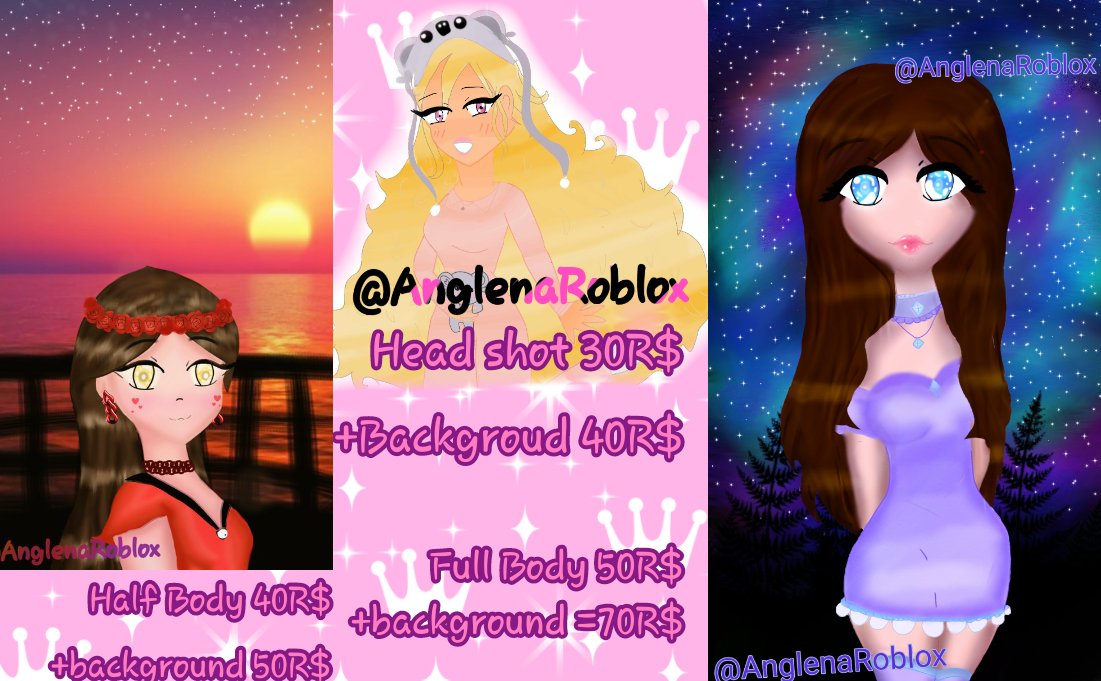 ▪My Commission Prices▪ ! Note:Group funds only! 
#commissionsopen #commissions #ArtistOnTwitter #artcommissions #robuxcommisions #robloxart #robux #art #anime
