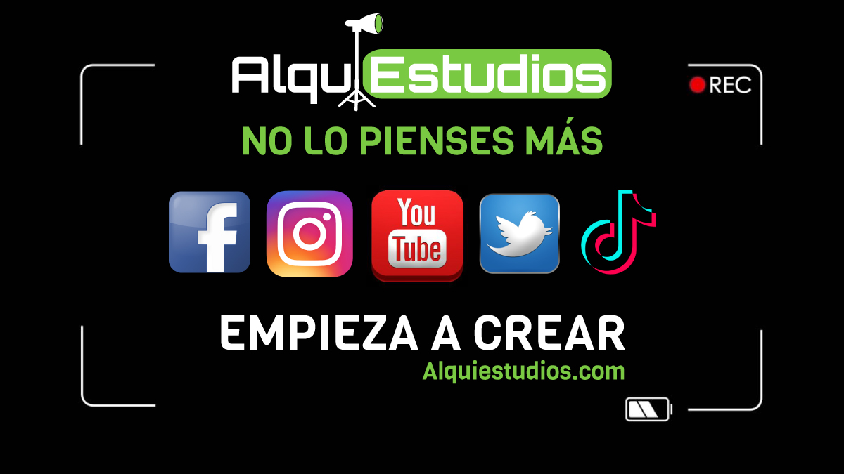 alquiestudios's tweet photo. Al servicio de generadores de contenidos  corporativos , video tutoriales,  conferencias, para la web  y todo lo relacionado con las artes audiovisuales  ,  youtubers influencers , tiktok ,generacion profesional de contenidos audiovisuales para las redes sociales. https://t.co/D3m2cCXw6z