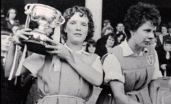 - Thread -Betty "Gerry" Hughes was born in Dublin in 1937 and she grew up in Inchicore. Betty started to play camogie as a child, and immediately showed great talent and determination. 1/4 #IrishWomenInHistory  #NollaigNamBan  #IrishSport