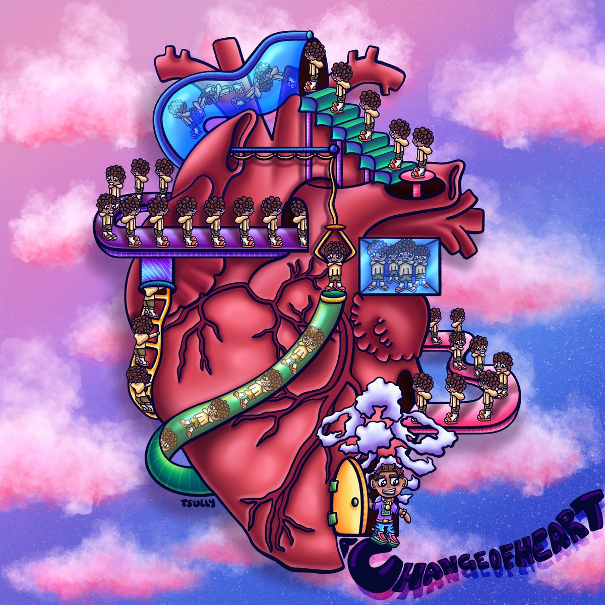 tsullyart's tweet image. some of my favorite cover art works I have done 💘