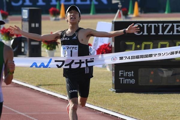 WorldAthletics's tweet photo. “The finishing position was more important than a fast time.”

Yuya Yoshida triumphs at @FukuokaMarathon🎌

📰:https://t.co/Y0aFB4xCjM https://t.co/FevjYqSLFE