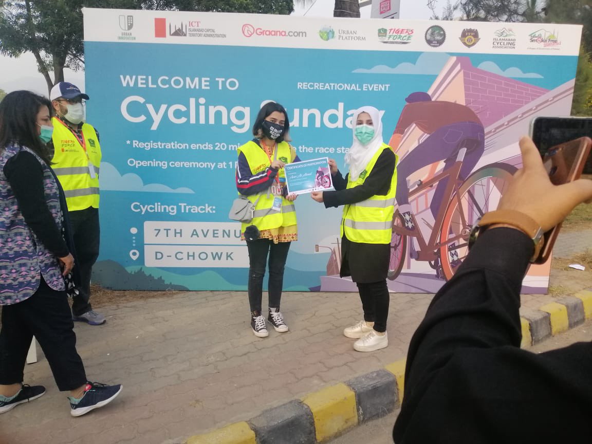 Congratulations🎊🎊 
@navift @TigersForceICT 
@PkUrbanplatform @hamzashafqaat  @urban_innov @GraanaCom @SSPITP @Cyclingisb
 for Organising another Successful #CyclingSunday event during global Covid-19 panademic.‼️‼️ 
Way to go, keep promoting healthy activities in Isloo. ♥️🇵🇰