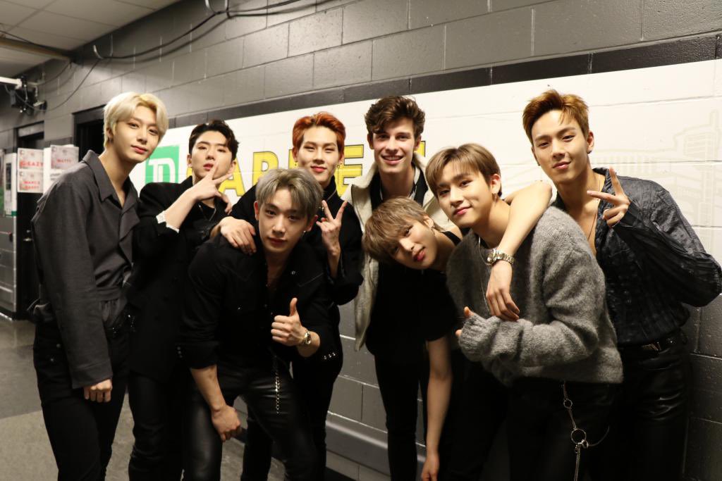 neomucolorful's tweet photo. jooheon to shawn mendez, unprovoked: “you’re so handsome” https://t.co/pQs3iMdytF