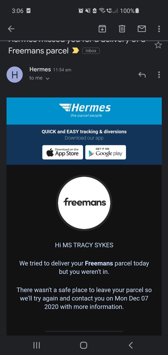 Lazy arsed @Hermesparcels strikes again! Unbelievable! Poor service. #shitecouriers
