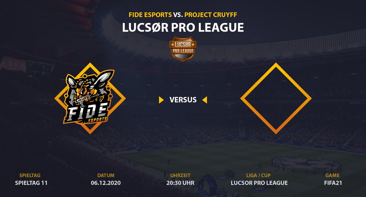 Am heutigen Sonntag muss unser FIFA Team gleich 2x ran.
Um 20:30 Uhr in der Lucsor ProLeague gegen Project Cruyff
Um 21:00 Uhr in der ProLeague gegen S5 Elite Bomber.

Auf zwei super Spiele! 
#hfgl #befide 🧡
