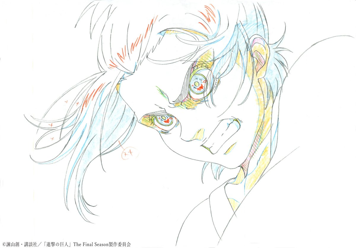 Mappa Sur Twitter 放送情報 Tvアニメ 進撃の巨人 The Final Season 第1話 第60話 海の向こう側 ご視聴ありがとうございました ライナーの従姉妹であり 鎧の巨人 の継承者を目指す マーレの戦士候補生 ガビ ブラウンの原画を公開 次回 第61話 闇夜