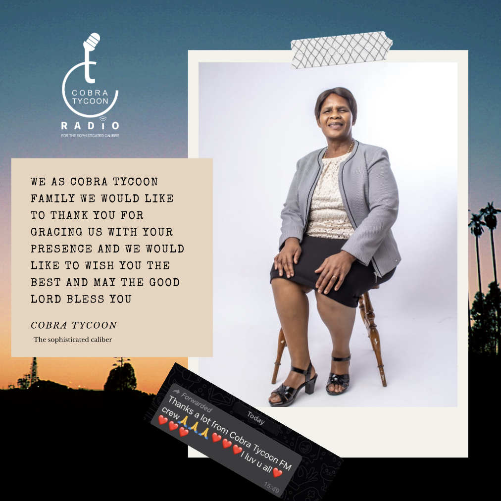 Thank you 🙏.<a href="/Real_GeeSixFive/">official_GeeSixFive</a> 
RealGeeSixFive
@official_geesixfive 
For gracing us with your presence Cobratycoon.co.za  #16DaysofActivism2020