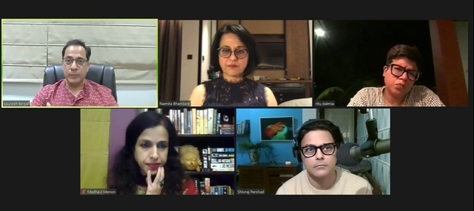 RainbowLitFest's tweet photo. It is important to have accurate representation in our judiciary, which can present a clear picture of the country that we live in, along with diverse viewpoints, especially in terms of diversity: @KirpalSaurabh at #DigitalAndOne.
#RainbowLitFest https://t.co/BshDyCoHO9