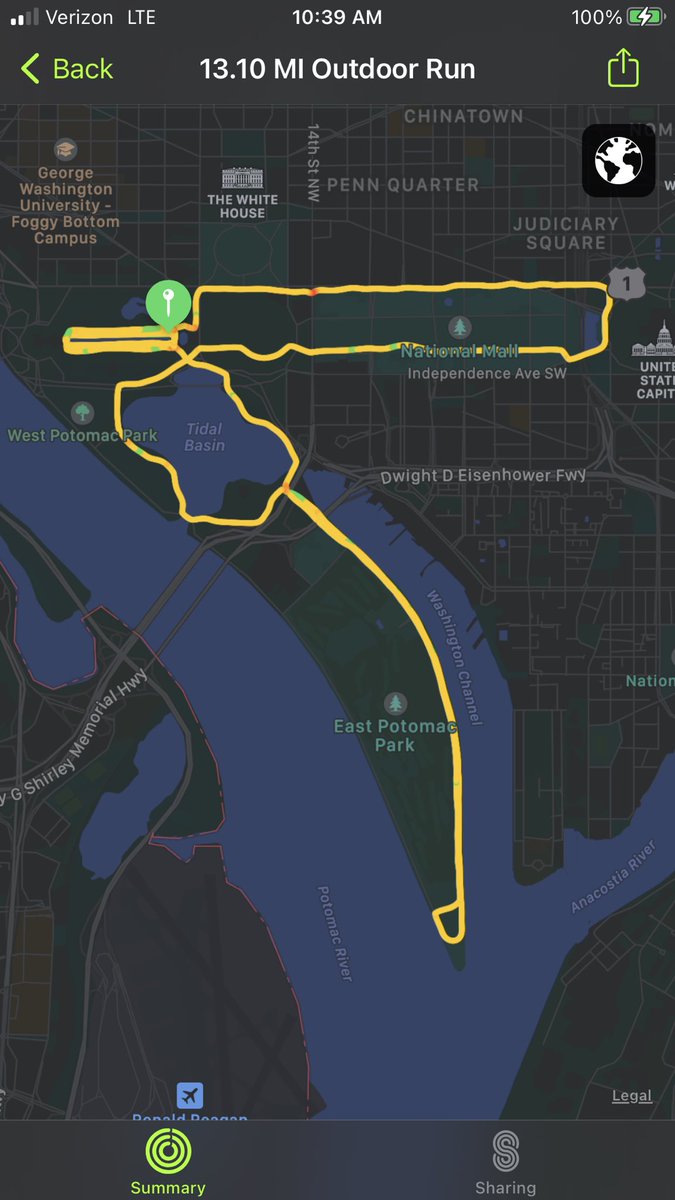 JohnMelBud's tweet photo. #VirtualHalf for #TeamDroddy @MarathonProj @IBuiltTheArk while in DC - blustery beautiful morning #BestSportEver https://t.co/tmX4hTIfMK