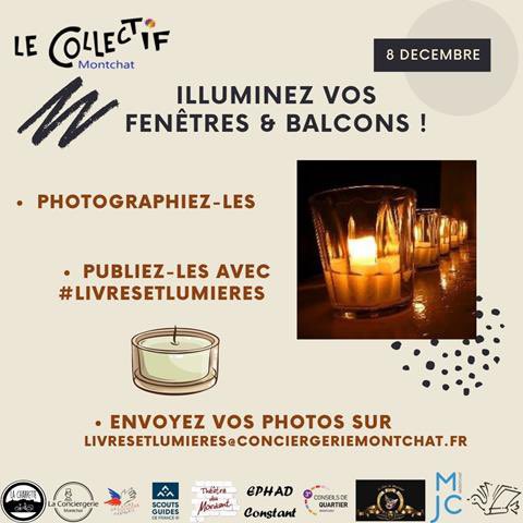 LMontchat's tweet photo. A vos appareils le 8 décembre ! Il nous faut un maximum de photos illuminées !!

Bon faites attention de ne pas prendre de risques quand même, évitez les acrobaties même si on sera fan des petites touches personnelles 😅
#livresetlumieres https://t.co/5bKvmRUVQL