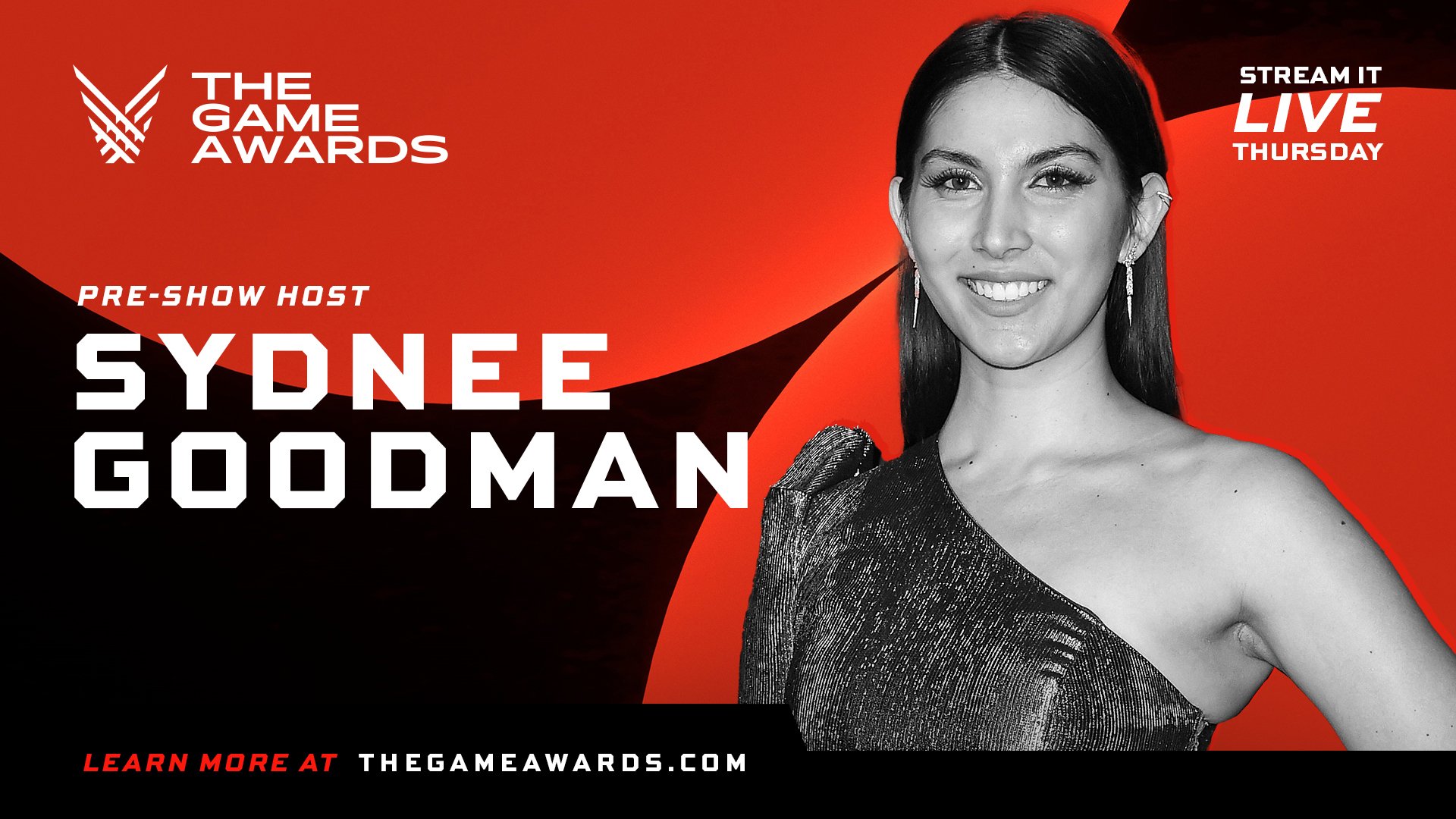The Game Awards on X: Don't miss #TheGameAwards pre-show live on Thursday,  with your host @sydsogood - who returns to welcome you to a special night  to celebrate video games!  /