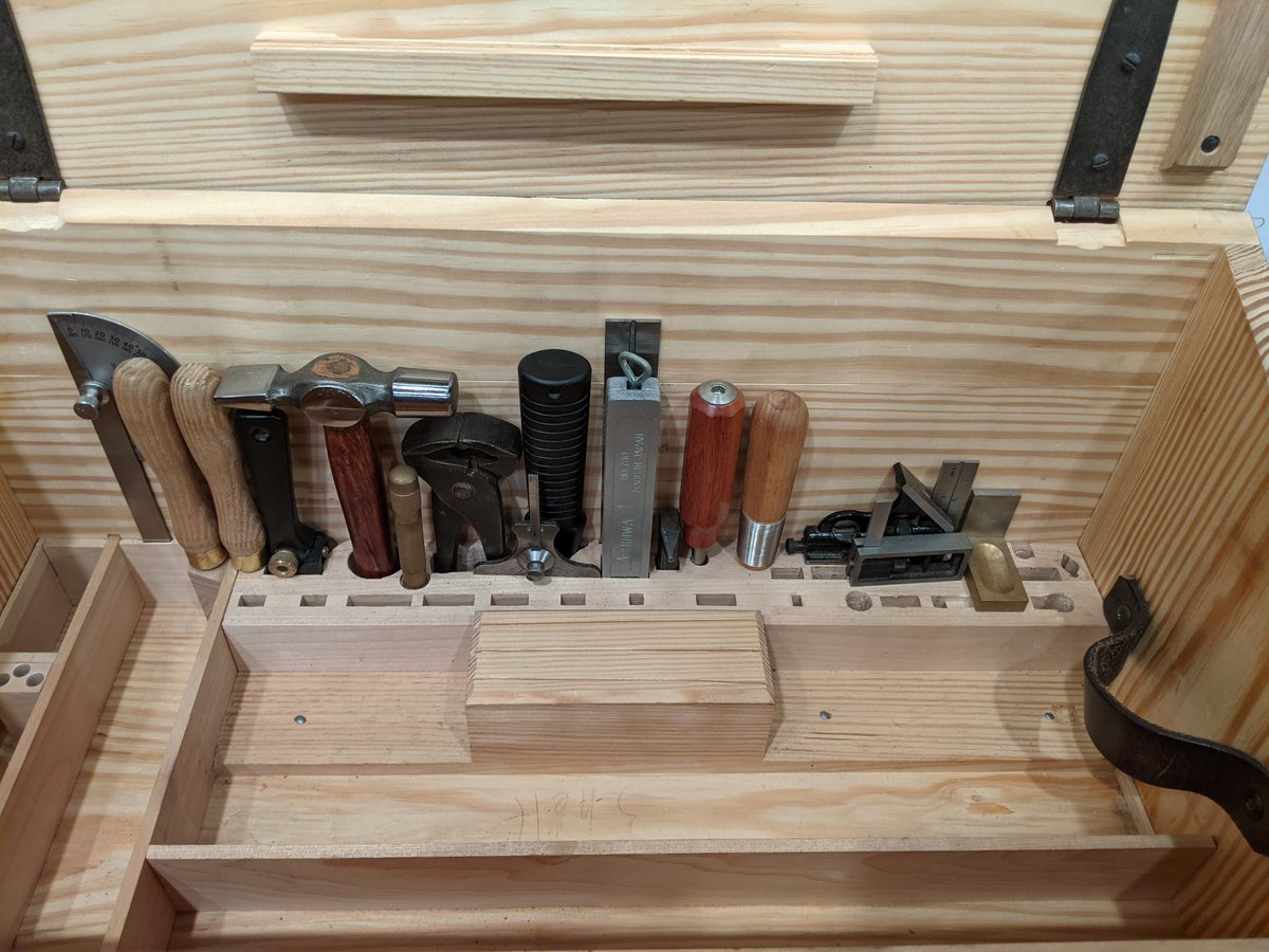 Dovetail marking tools by Sterling Tool Works. Really excellent stuff. Also nested but these are tools for a very specific task (rather than general use like the previous folding rule) so the extra step of moving the marking gauges out of the way isn't as much of a problem.