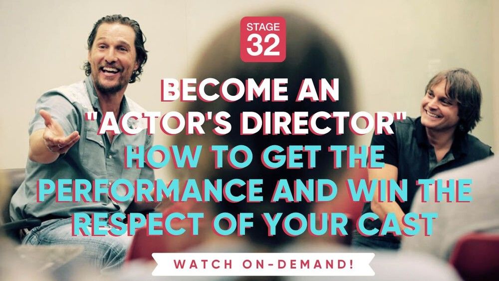 Stage32's tweet photo. Flash Sale: How to Become an "Actor's Director" with Matthew McConaughey's Teaching Partner - https://t.co/DaqSvfh6Ls
#filmmaking #actorsdirector https://t.co/SVTKDhtAQq